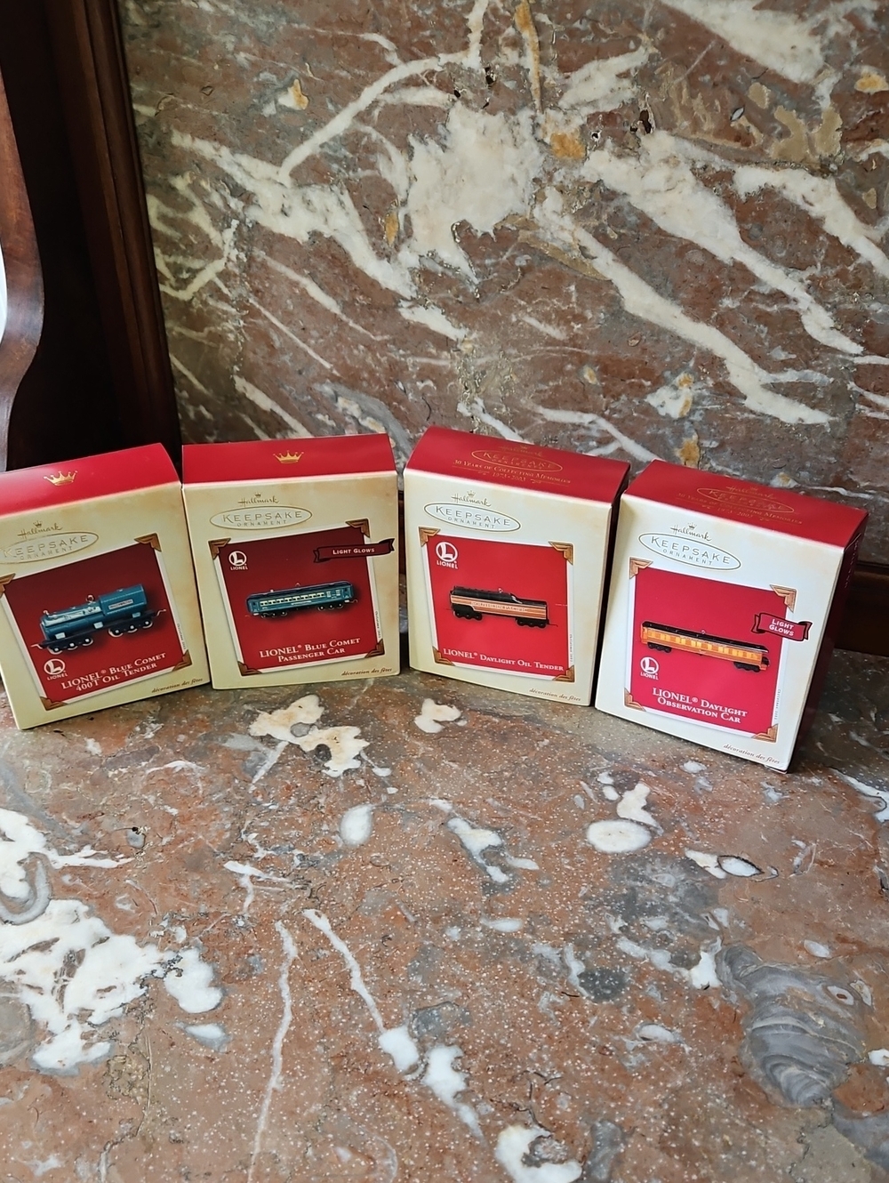 Vintage NWT 2002-2003 Hallmark Lionel Trains Set Of Four